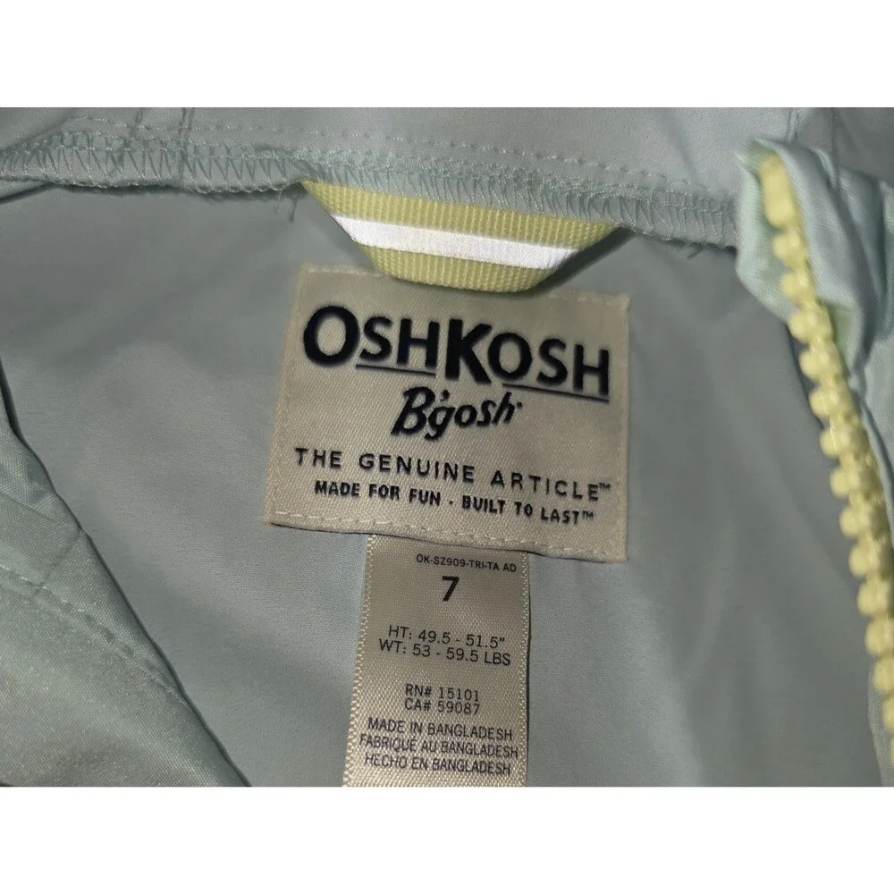 OshKosh B’gosh Girls Hooded Windbreaker Jacket